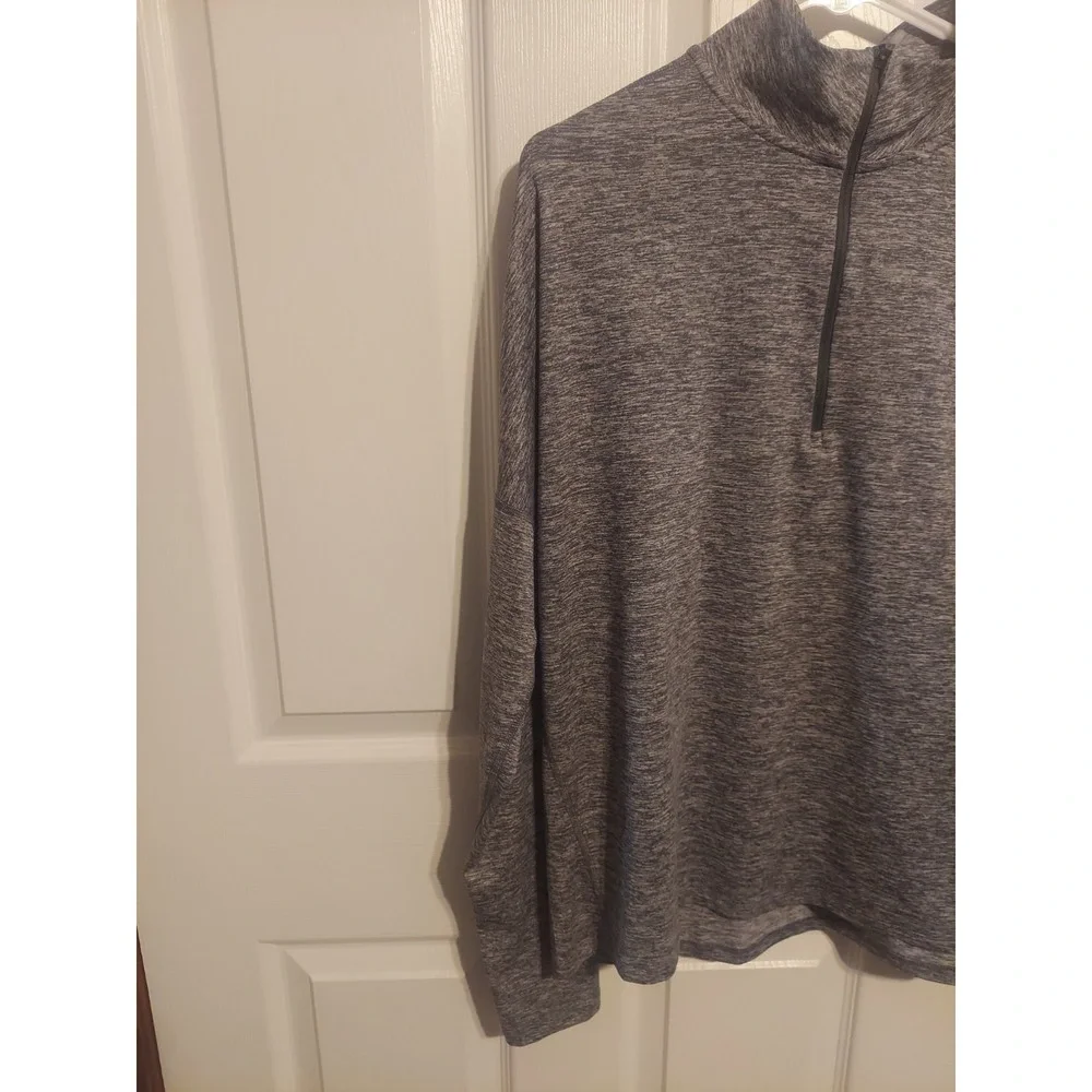Nike Running Dri-Fit Grey Quarter Zip Pullover XL  Walking Crossfit Athletic - Picture 2 of 11